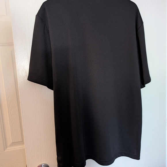 PGA Tour Black Polo Shirt Classic Short Sleeve - Picture 7 of 8